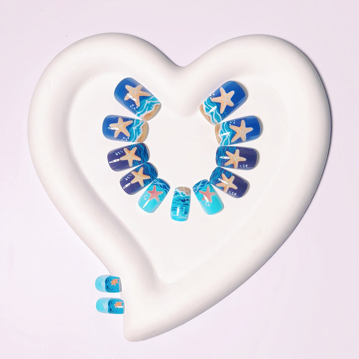 Artificial Nail Design Set with Maritime Motif Kalsten