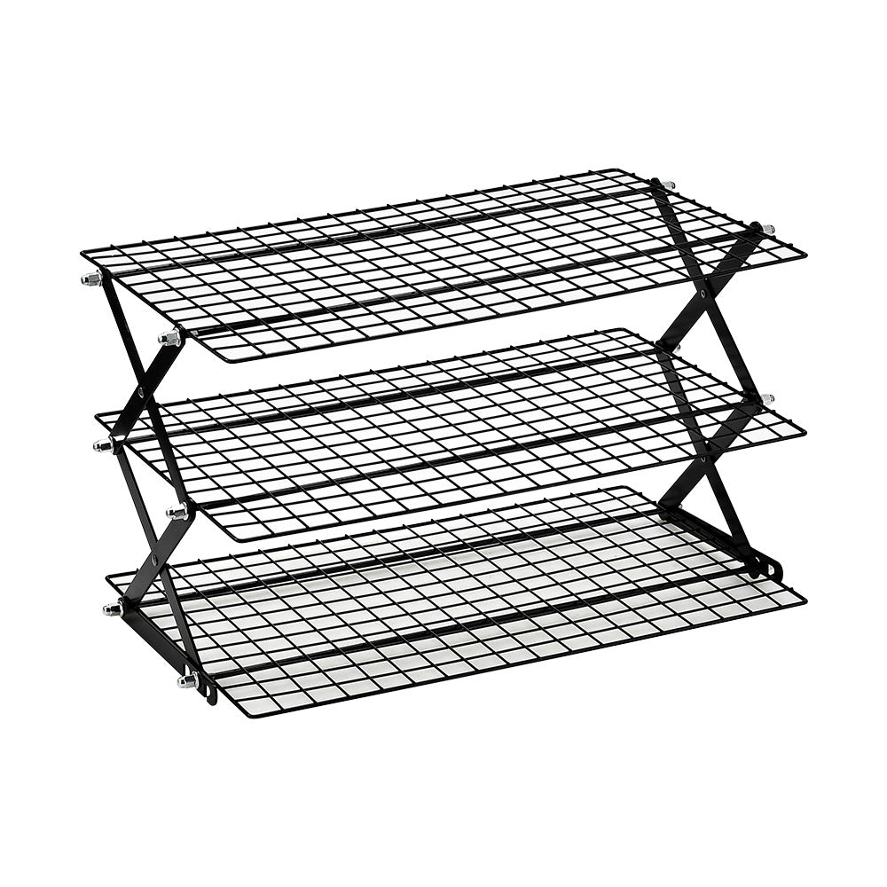 Foldable Kitchen Rack Made of Sturdy Metal Grid Kalsten