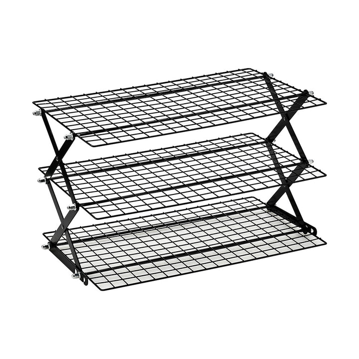 Foldable Kitchen Rack Made of Sturdy Metal Grid Kalsten