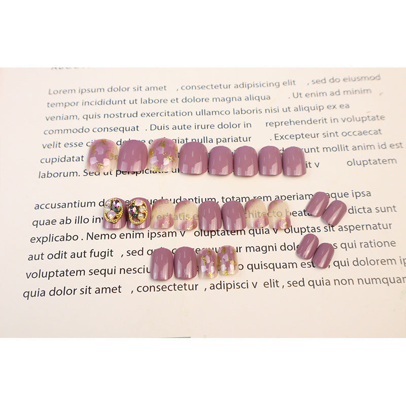 Rhinestone-Embellished Press-On Nail Art Kit Kalsten