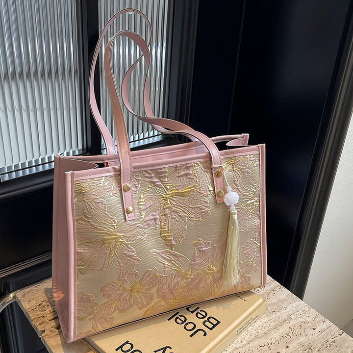 Floral Embroidered Handbag