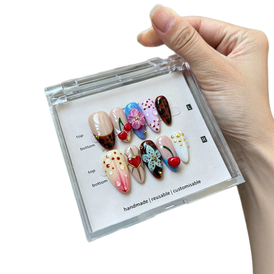 Customizable Artistic Press-On Nail Set