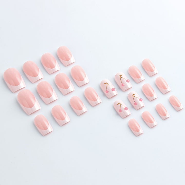 Elegant Cherry Blossom Gel Nail Art Kalsten