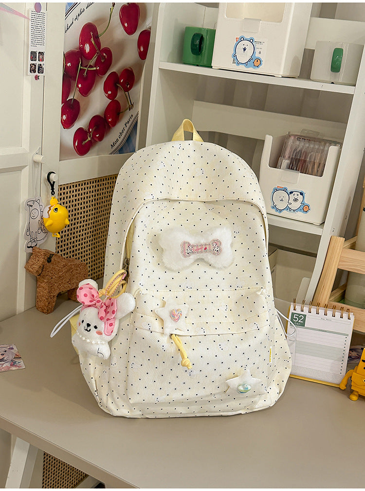Cute Plush Embellished Backpack Kalsten