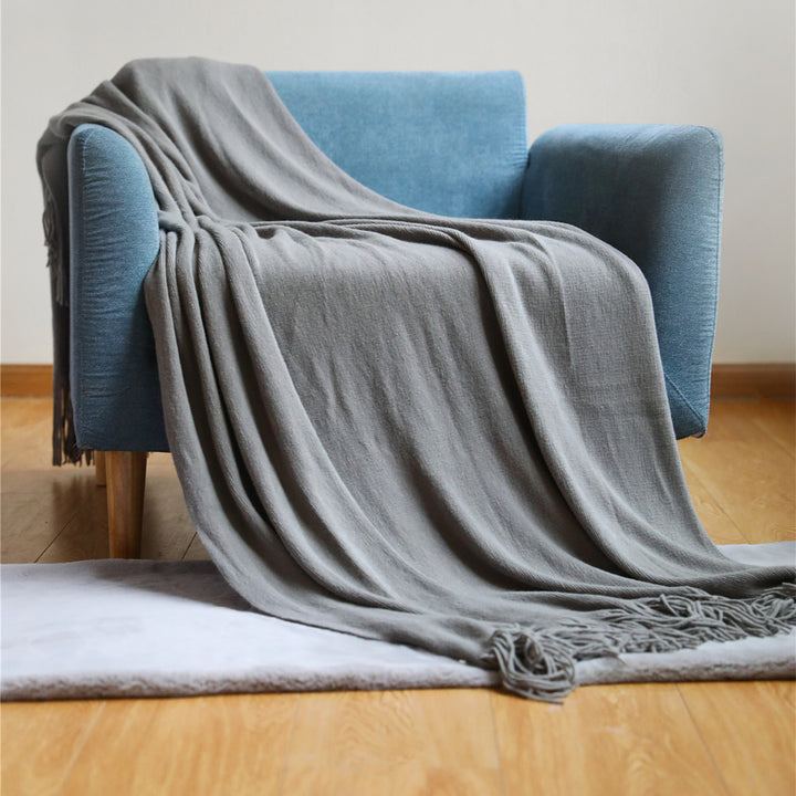 Luxurious Plush Fringe Throw Blanket
