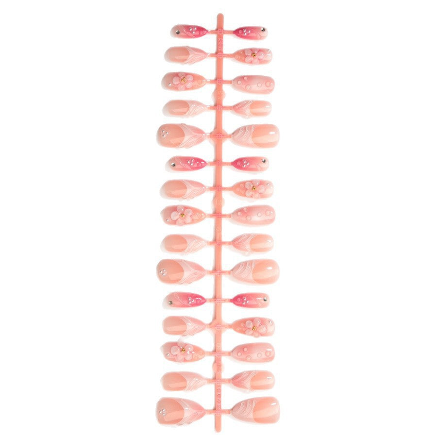 Creative Floral Accent Press-On Nails Kalsten