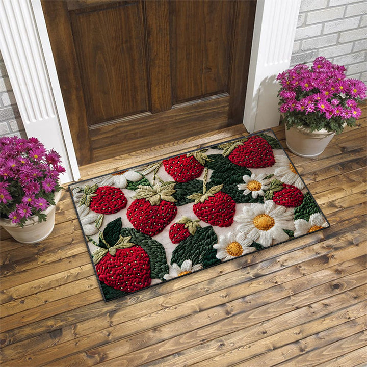 Artistic Floral Design Doormat