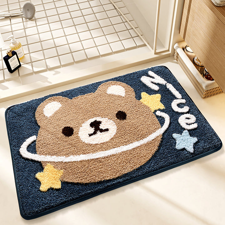Cute Cat-Themed Bath Mat Kalsten