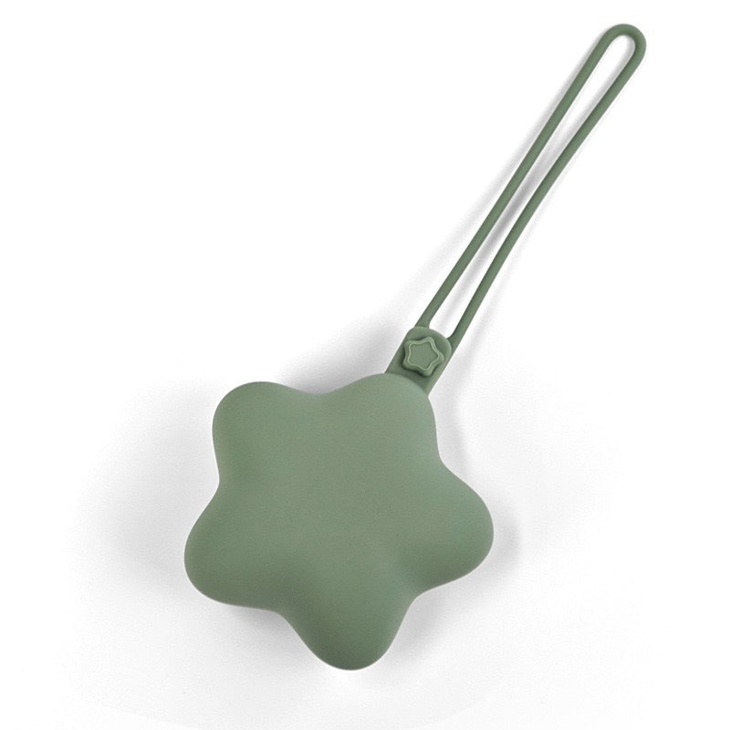 Silicone Star Teether with Safety Strap and Quick‑Release Clip