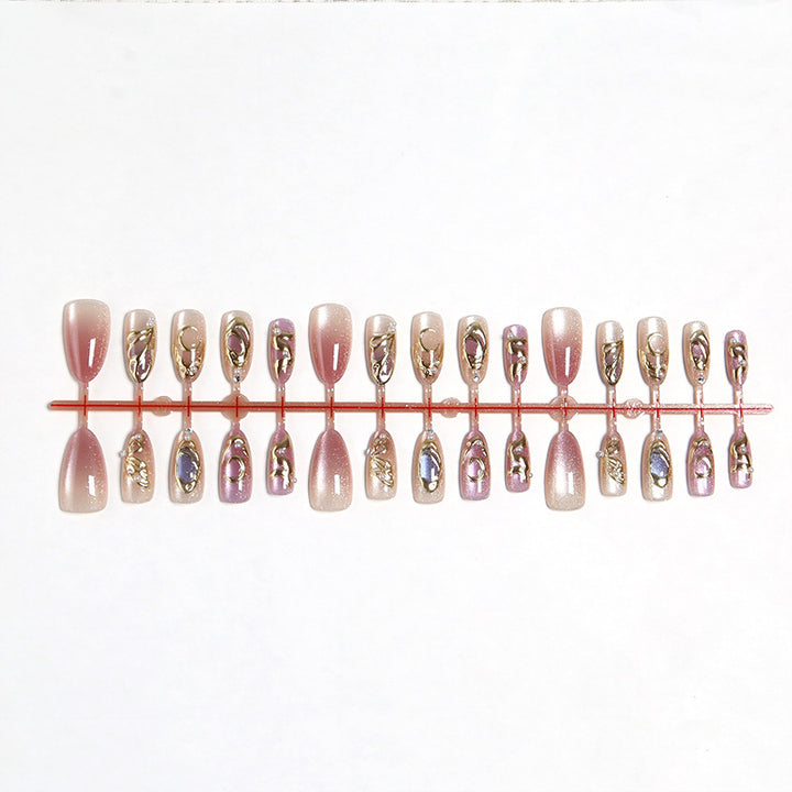 Artifical nails with glitter accents Kalsten