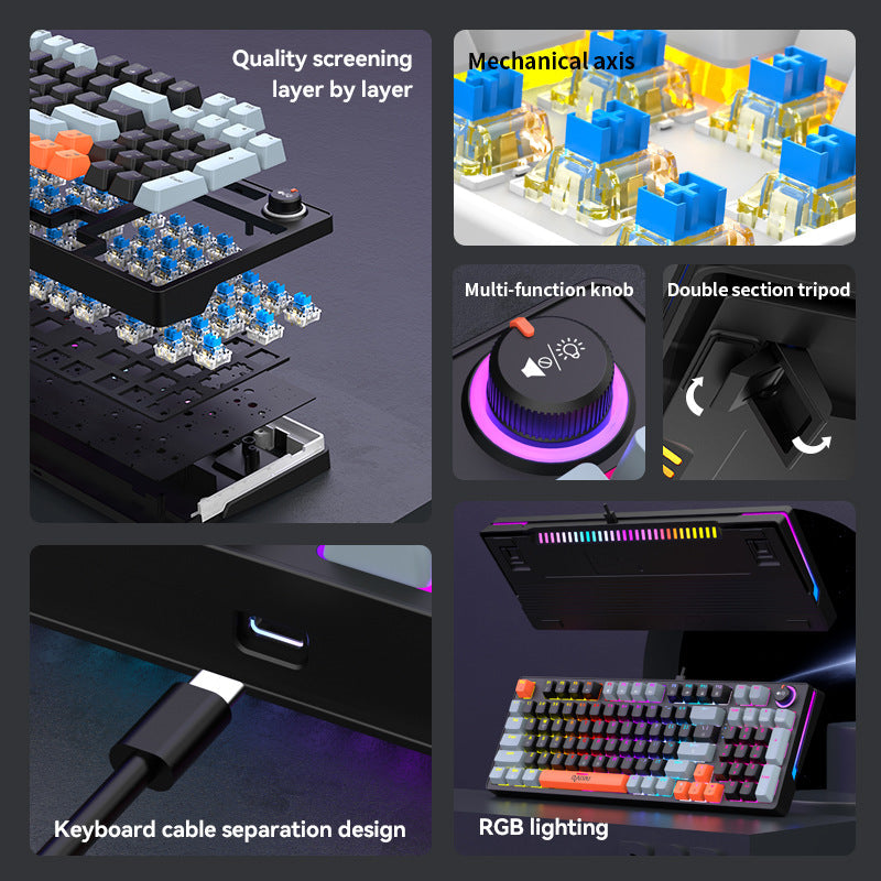 Backlit Mechanical Gaming Keyboard Kalsten