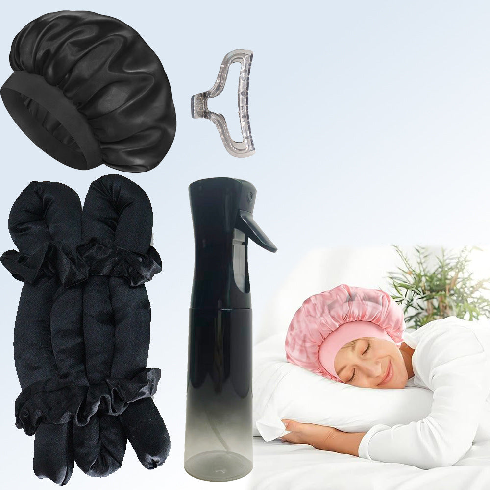 Satin Sleep Cap Set