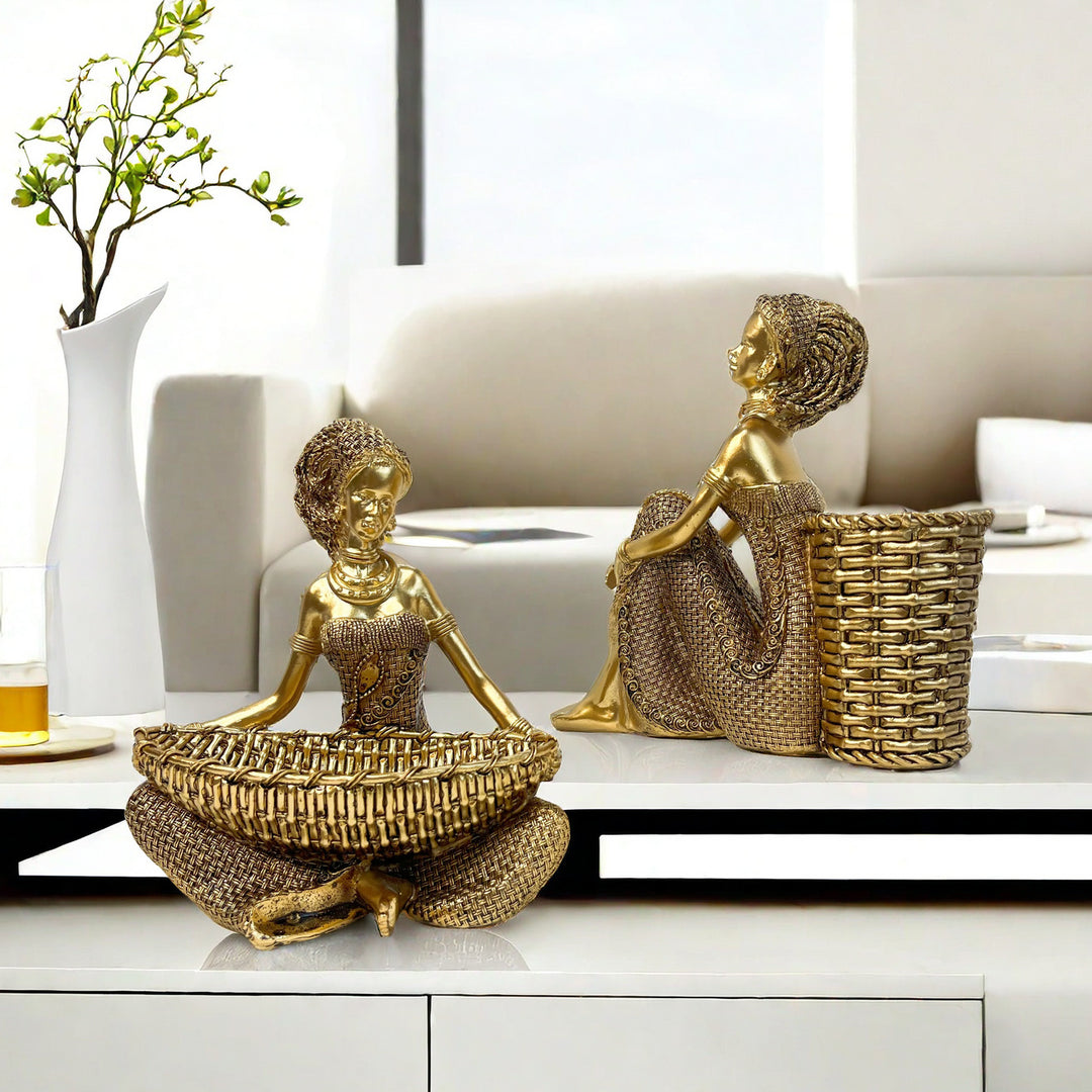 Decorative deer figure with glitter details Kalsten
