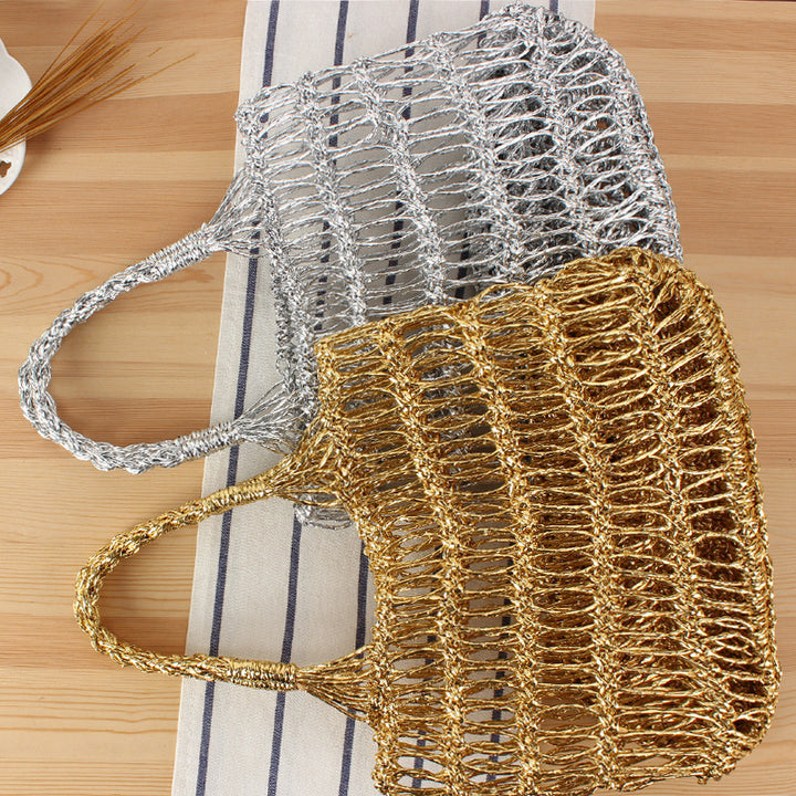 Practical mesh straw bag Kalsten