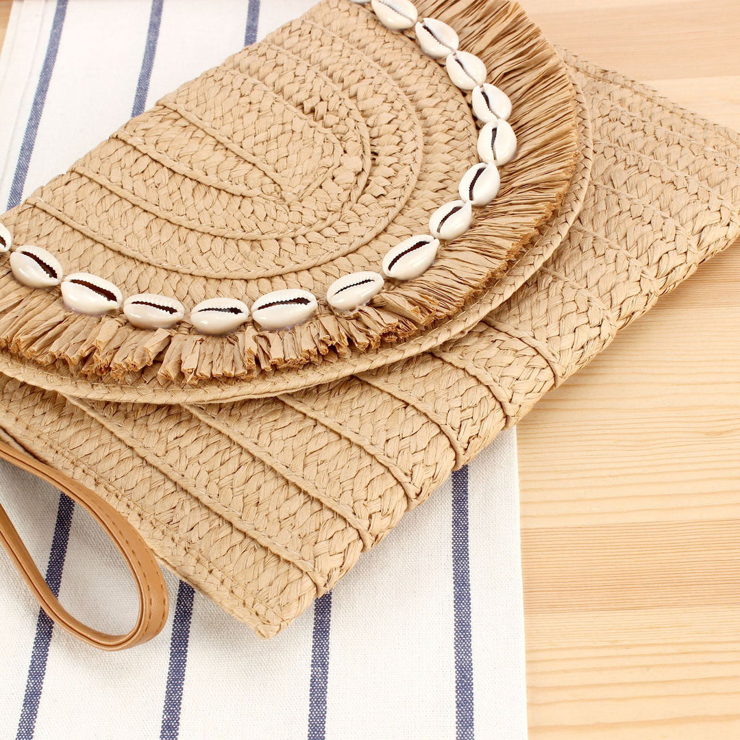 Stylish handbag with fringed shell decoration Kalsten