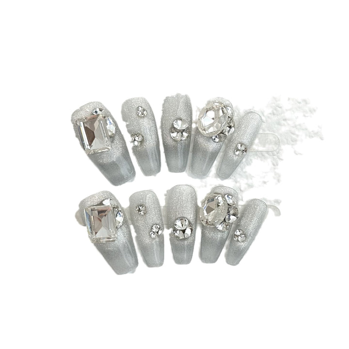 Sparkling Glamorous Press-On Nail Set