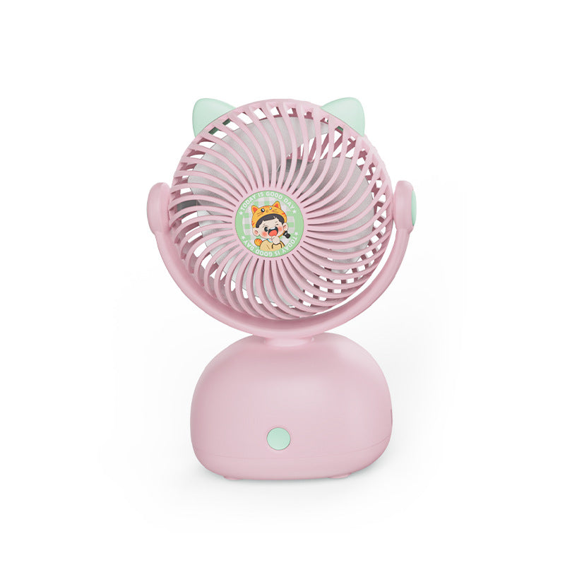 Women Portable Cat Head Fan Kalsten