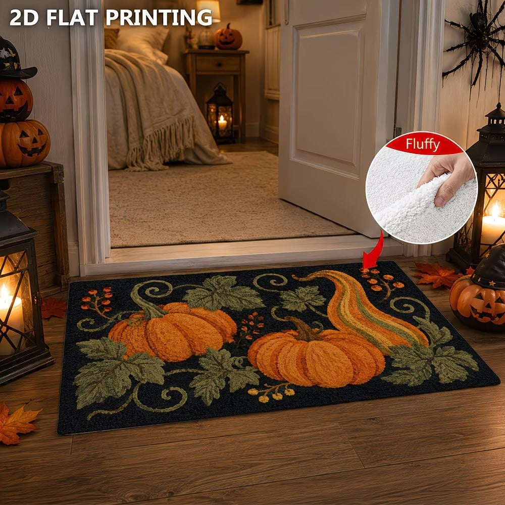 Autumn-Themed Plush Decorative Mat Kalsten
