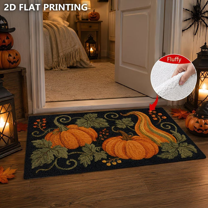 Autumn-Themed Plush Decorative Mat Kalsten