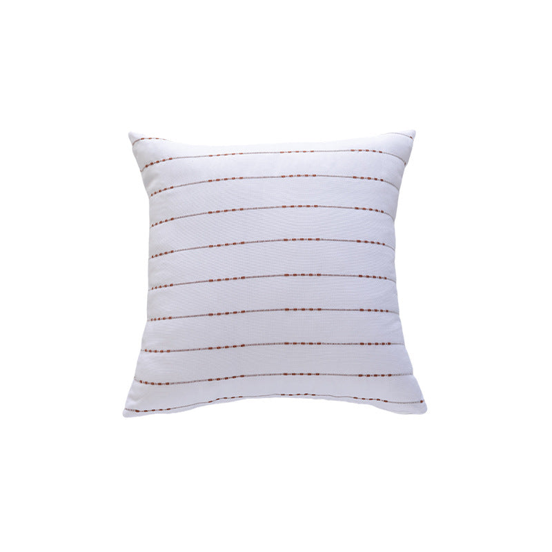 Structured Striped Velvet Cushion
