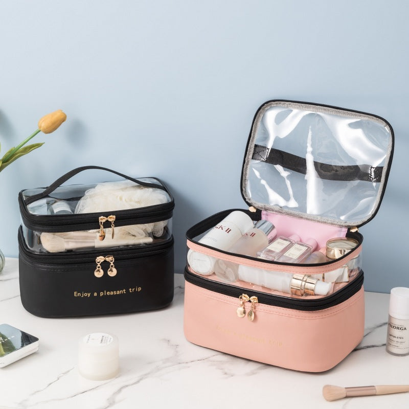 Dual-Layer Transparent Cosmetic Organizer Kalsten