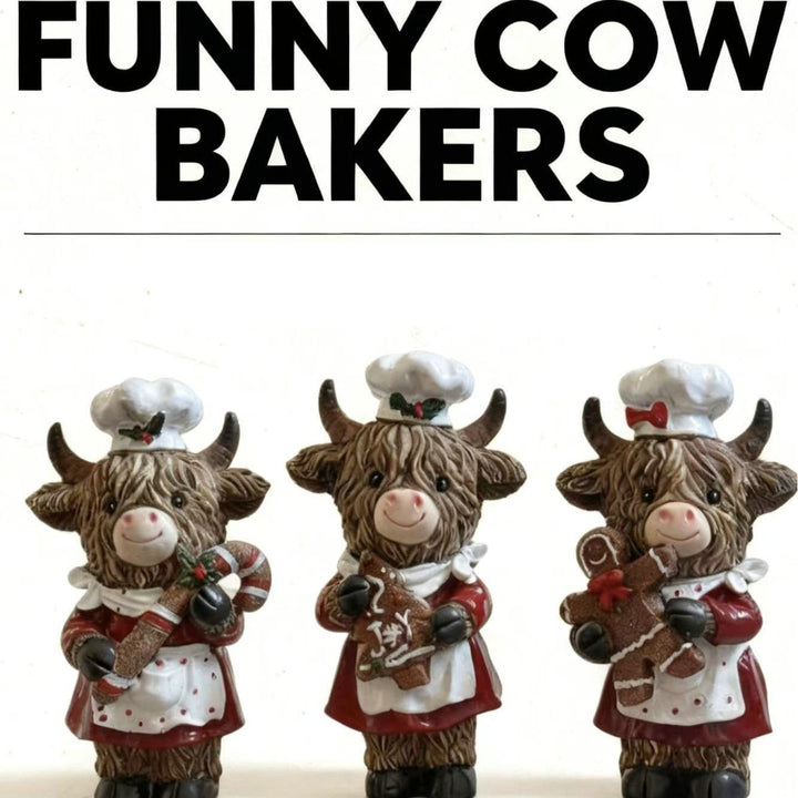 Enchanting Christmas cow figurine Kalsten