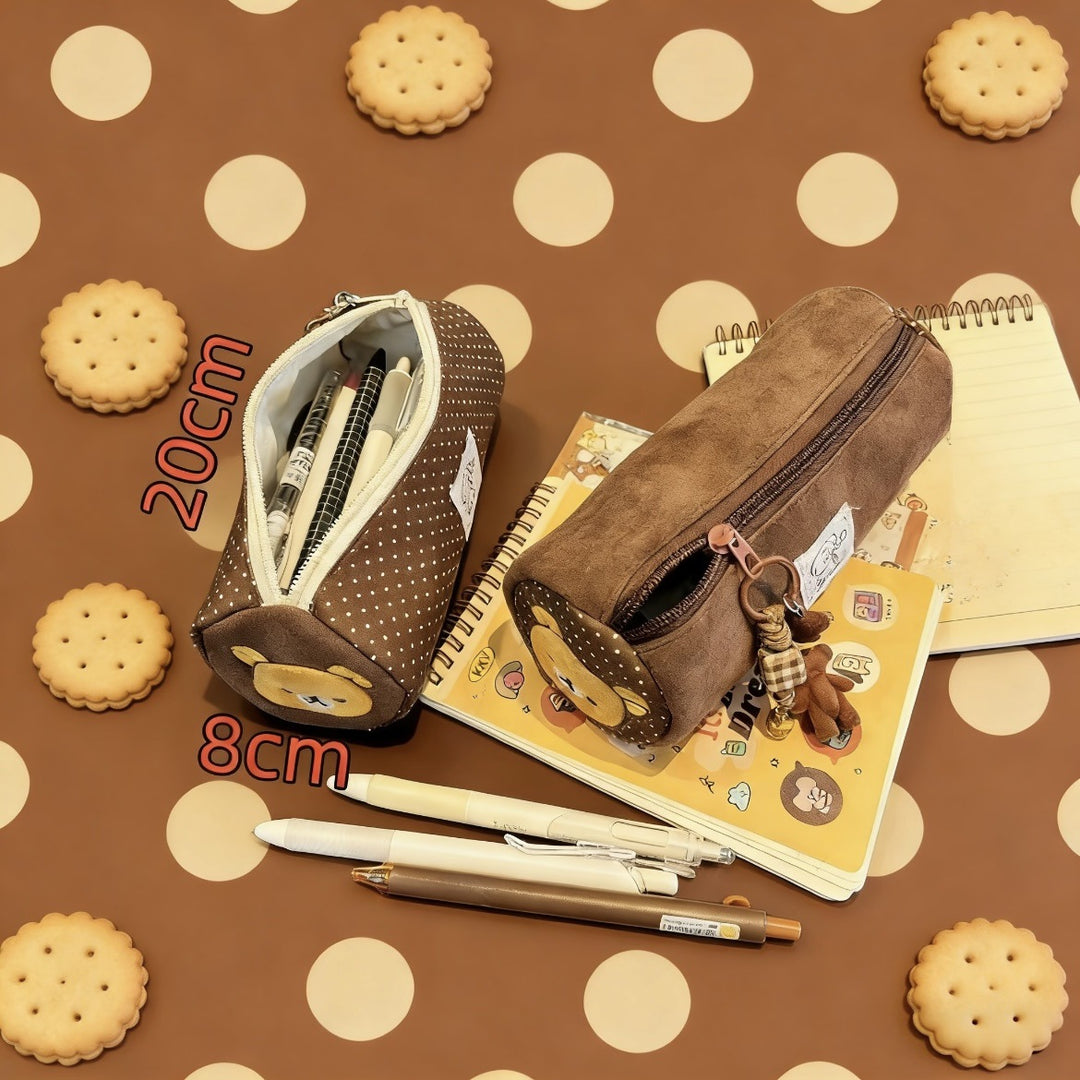 Cute Stuffed Animal-Themed Pencil Pouch