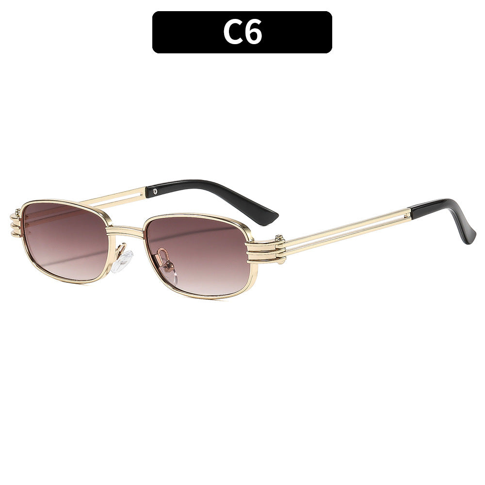 Upscale Rectangular Frame Sunglasses
