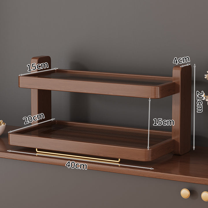 Wooden Tiered Storage Shelf Kalsten