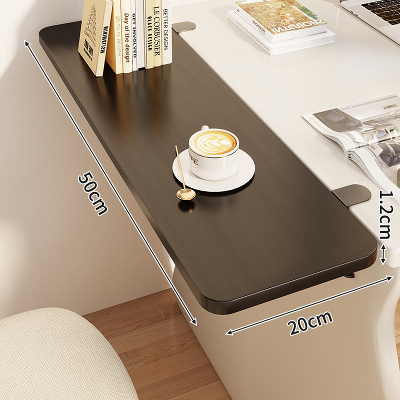 Slim Clamp-On Folding Side Desk Shelf Tray