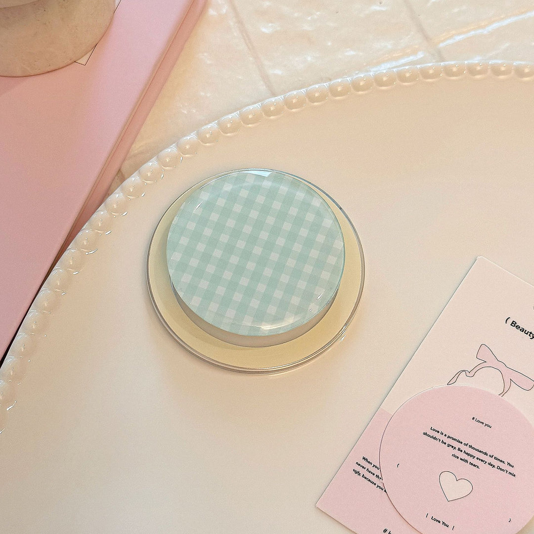 Practical glass coaster with checkered pattern Kalsten
