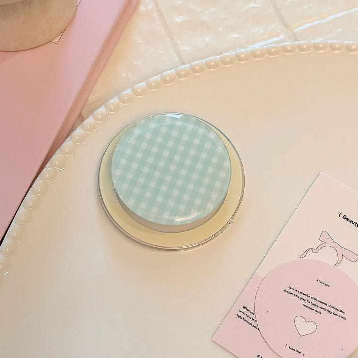 Practical glass coaster with checkered pattern Kalsten