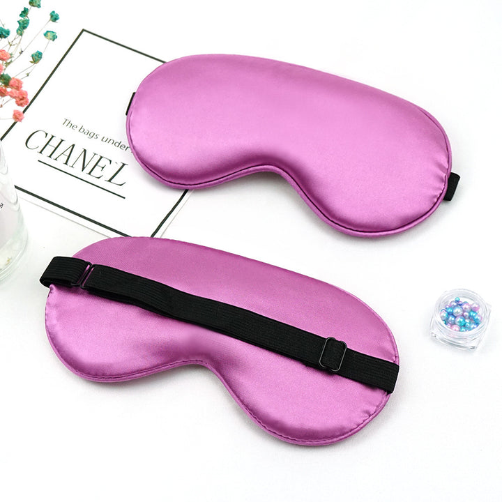 Unisex nan luxurious silk sleep mask with contoured eye cavity and adjustable elastic band Kalsten
