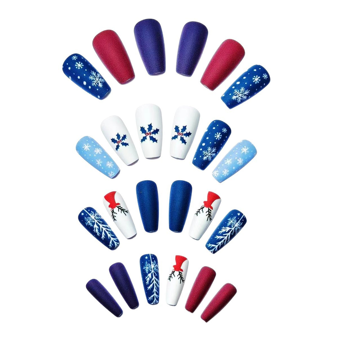 Creative Christmas Themed Fake Nails Kalsten