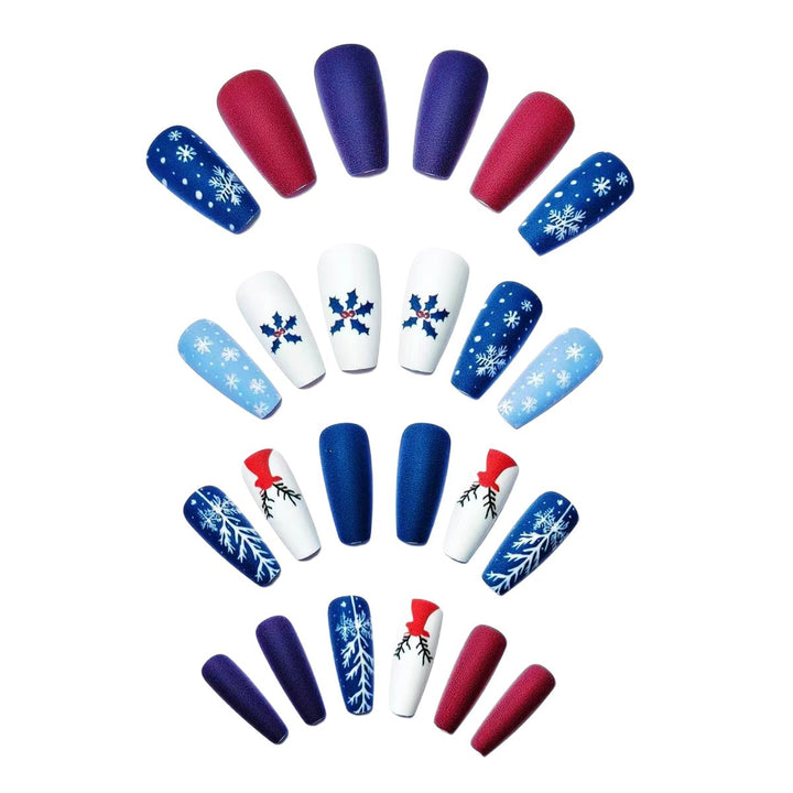 Creative Christmas Themed Fake Nails Kalsten