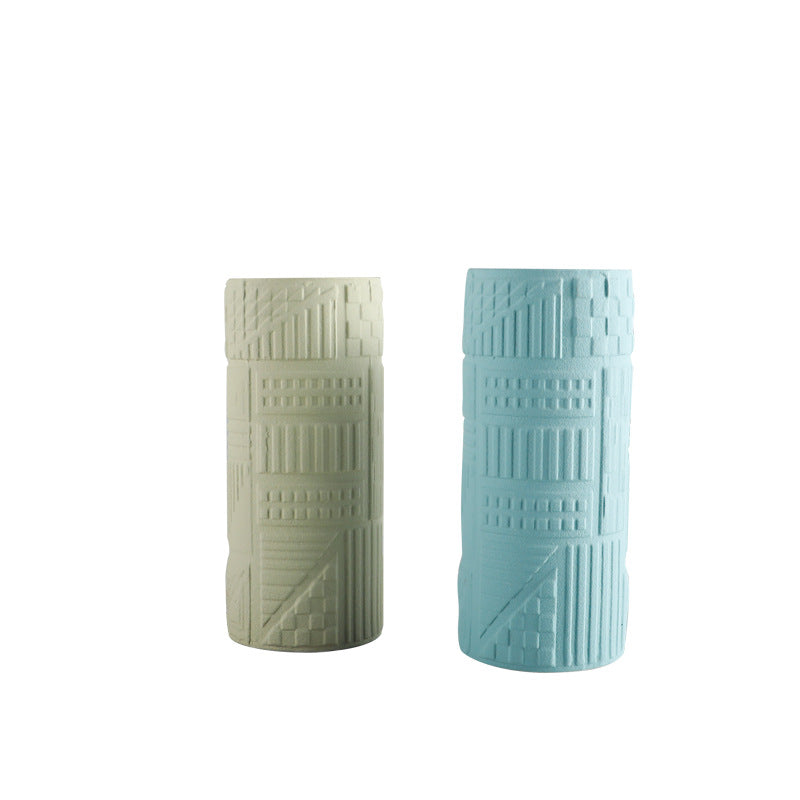 Textured Ceramic Decorative Vase
