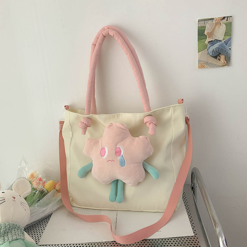 Cute Plush Character Tote Bag