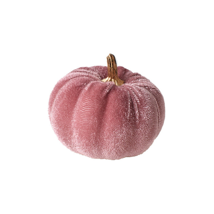 Samth Pumpkin Decoration Figure with Gold-colored Stem