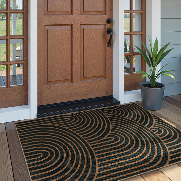Geometric Patterned Welcome Mat