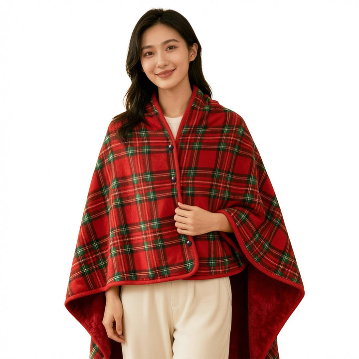 Women's stylish throw blanket with button closure Kalsten