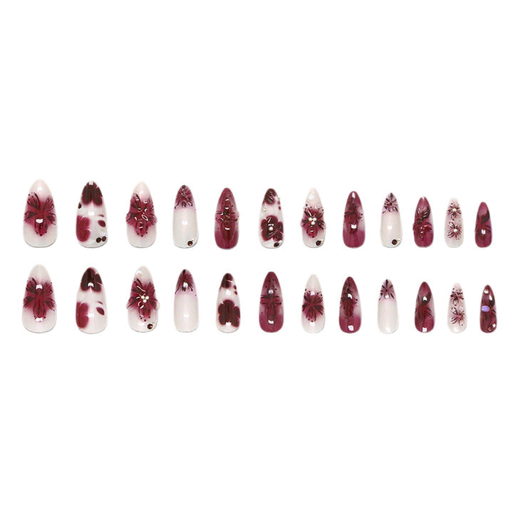 Floral 3D Press-On Nail Set Kalsten