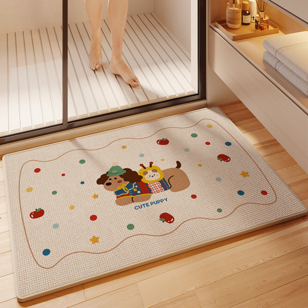 Fun Cartoon Themed Bath Mat Kalsten