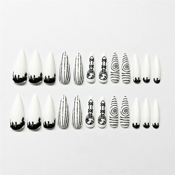 Artistic Thematic Press-On Nail Enhancements Kalsten