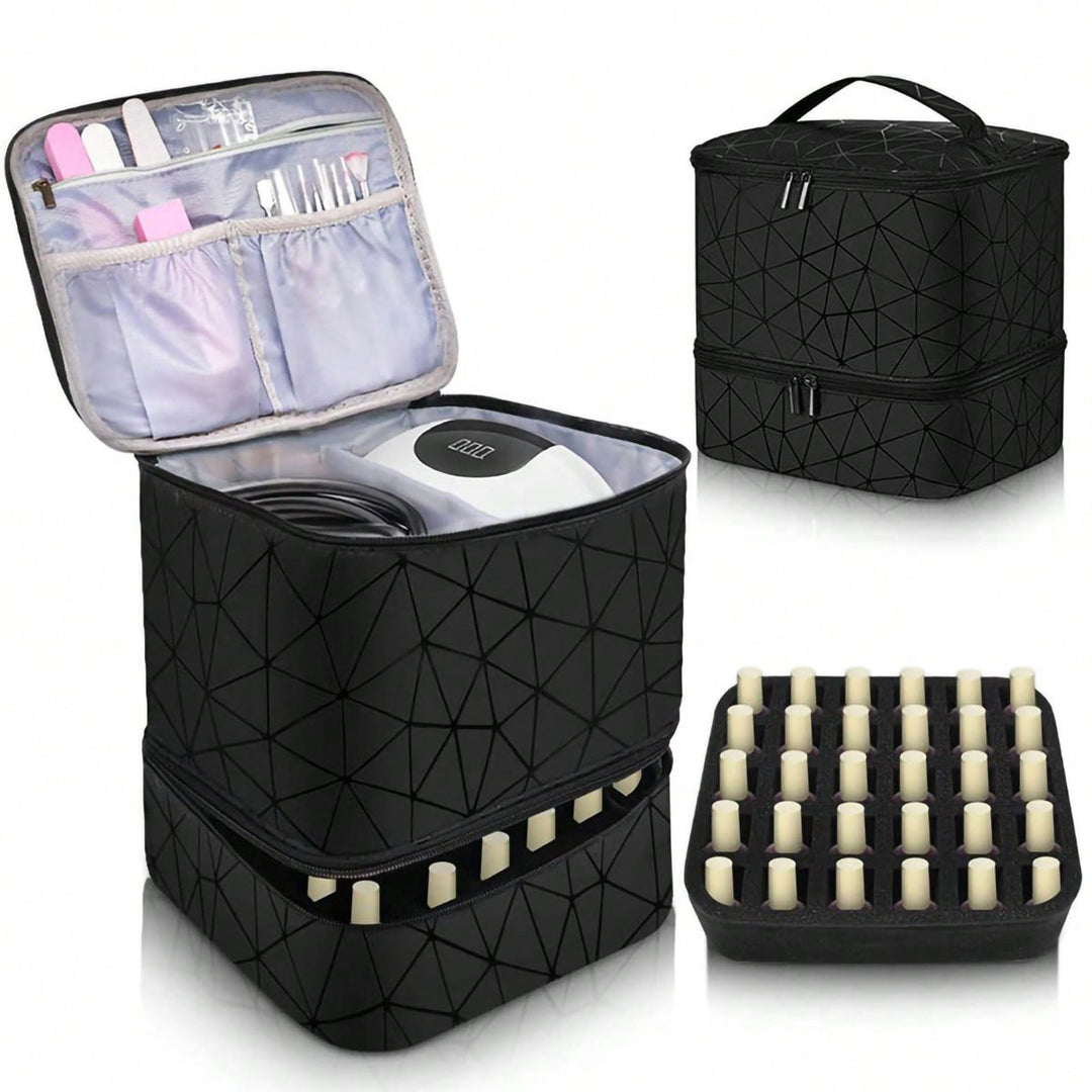 Cosmetic Organizer Bag with Dual Design and Sturdy Interior Lining Kalsten