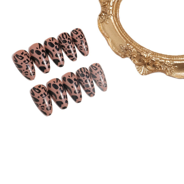 Stylish Leopard Print Press-On Nails Kalsten
