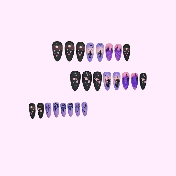 Gothic Desert Scene Nail Art Set