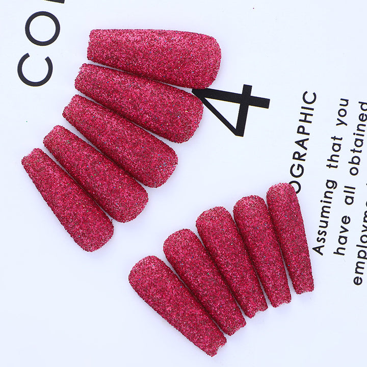 High-quality artificial nails with glitter effects Kalsten