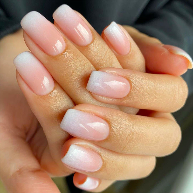 Artful Nail Extensions with Ombre Design Kalsten