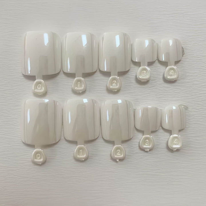 Premium Glossy Rectangle Press-On Nail Set Kalsten