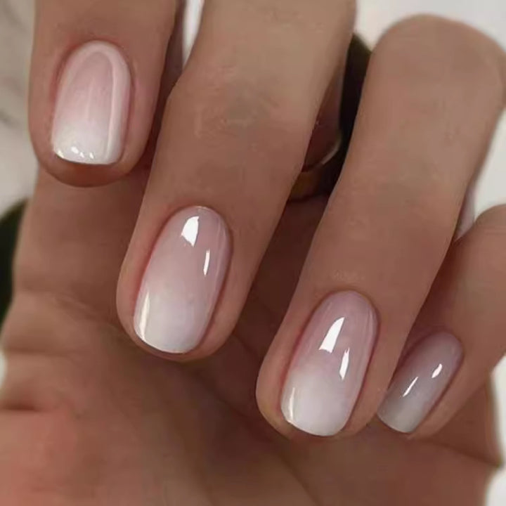 DIY Natural French Tip Press-On Nails Kalsten